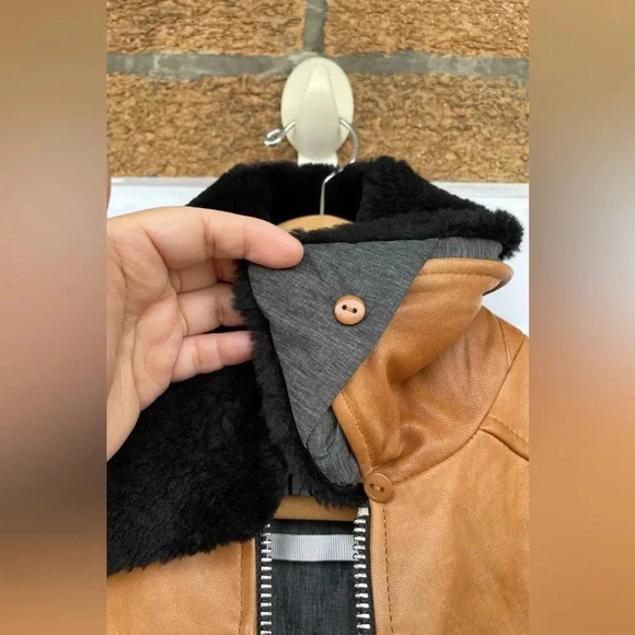 Doma leather lamb tan jacket size medium - Picture 5 of 17